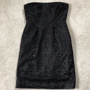 J. Crew black lace cocktail dress
